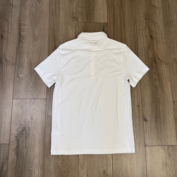 J.Crew Performance Polo Shirt Mens M White Pullover Coolmax Short Sleeve Stretch - Picture 6 of 8